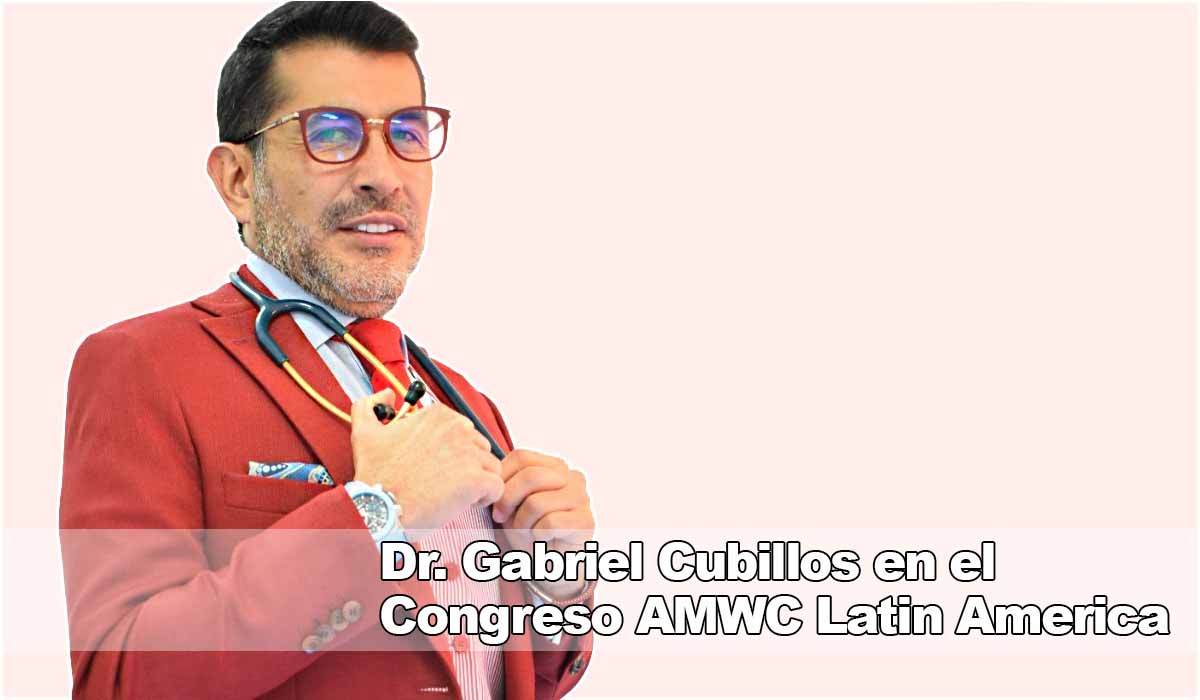 Dr Gabriel Cubillos en el congreso AMWC octubre 2023